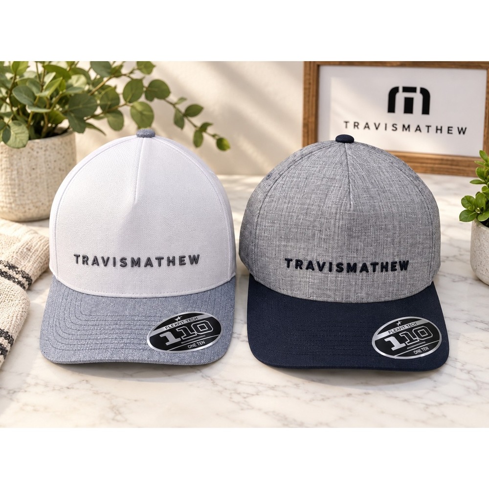 Travis Mathew Golf Hat Mens Passing Lane Grey/Black Snapback